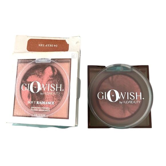 Huda Beauty Bronzing Powder Soft Radiance Glowish Vegan Deep Tan 04 - Picture 1 of 5